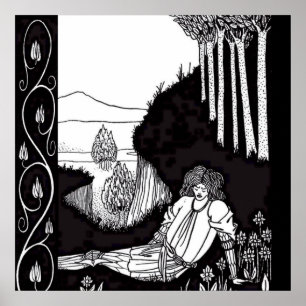 Poster "Sir Palamede the Saracen" par Aubrey Beardsley