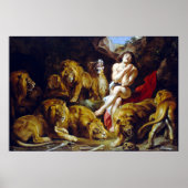 Poster Sir Peter Paul Rubens Daniel dans le Den des Lions (Devant)