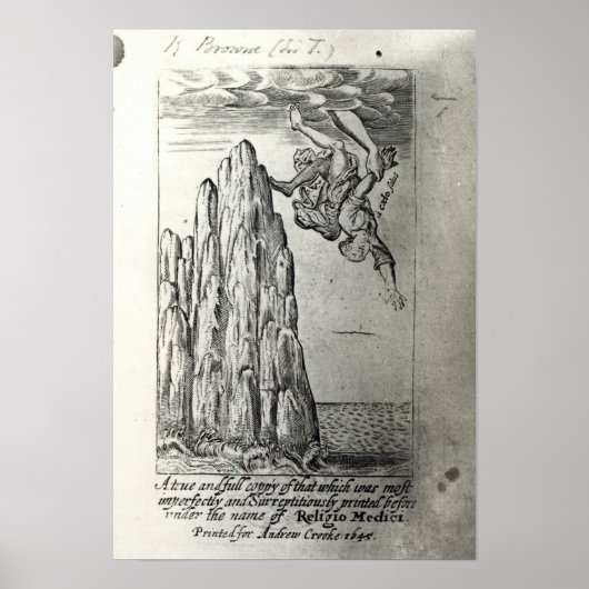Poster Sir Thomas Browne, 1645 (Devant)