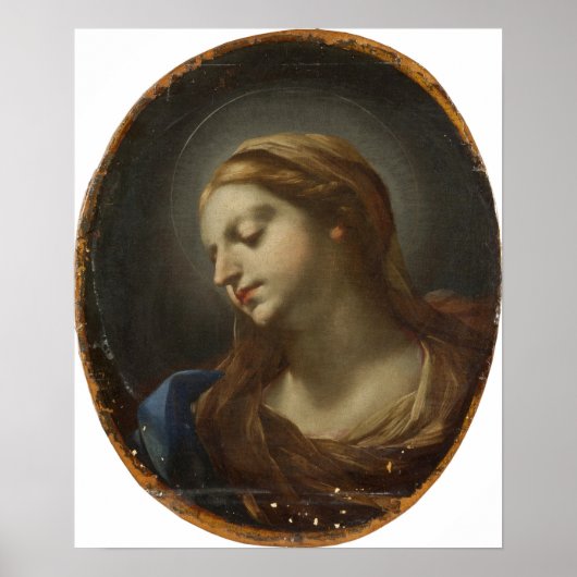 Poster Sirani - Tête de la Vierge (Devant)