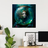 Poster sirène (Bureau à domicile)