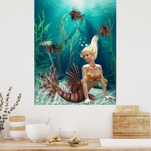 Poster sirène (Cuisine)