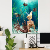 Poster sirène (Bureau à domicile)