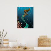 Poster Sirène Afro-Américaine (Cuisine)