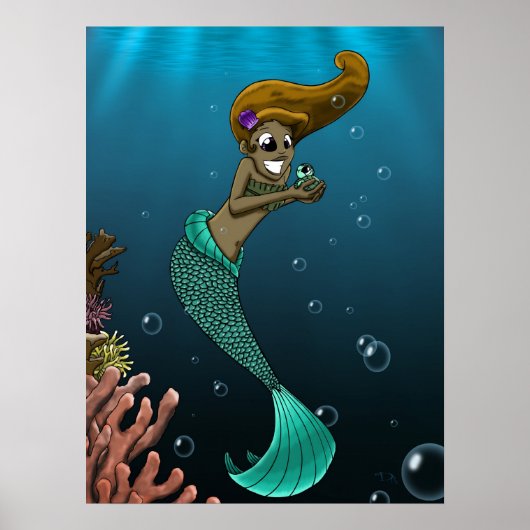 Poster Sirène Afro-Américaine (Devant)