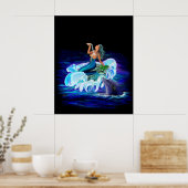 Poster Sirène avec dauphin (Cuisine)