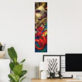 Poster Sirène avec un imaginaire d'IMPRESSION ART Dragon (Bureau à domicile)