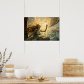 Poster Sirène célébrant l'affiche du soleil (Cuisine)