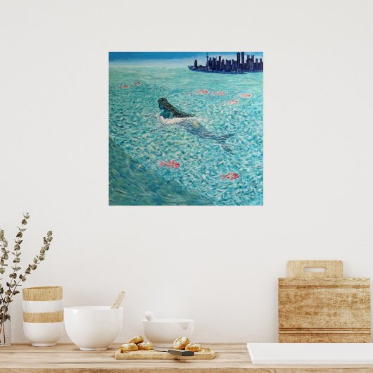 Poster Sirène contre la Marée (Cuisine)