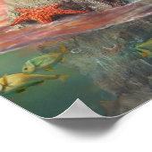 Poster Sirène d'affiche au coucher du soleil (Coin)