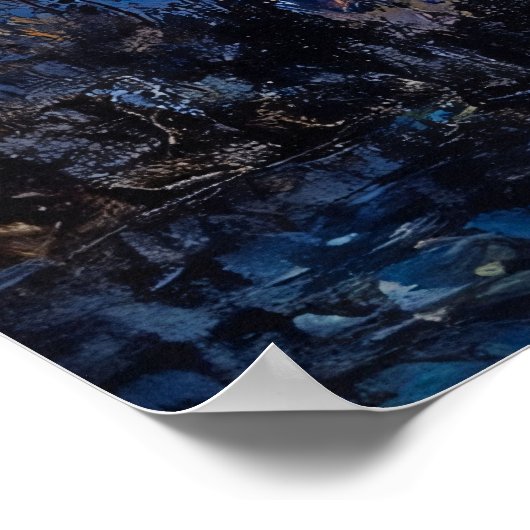 Poster Sirène dans la peinture Grotto (Coin)