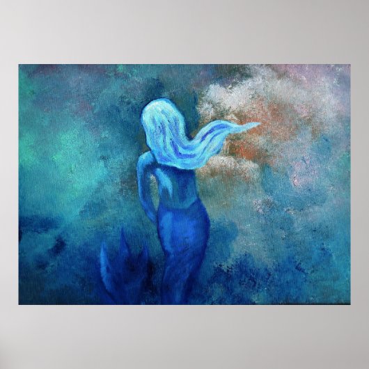 Poster Sirène dans les nuages (Devant)