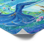 Poster Sirène dans une baignoire art par Renee Lavoie (Coin)