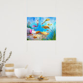 Poster Sirène de chat 31 (Cuisine)