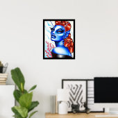 Poster Sirène de la mer (Bureau à domicile)