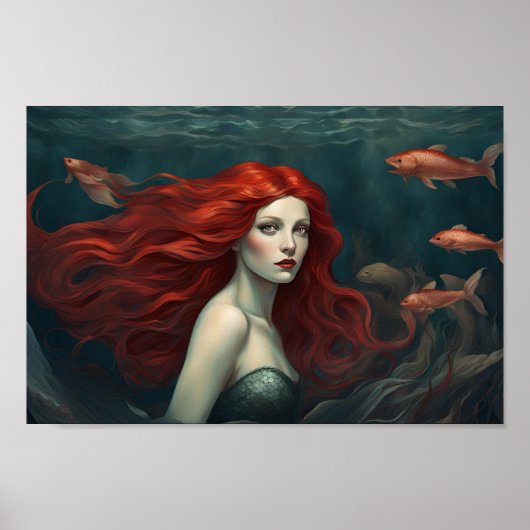 Poster Sirène de l'affiche profonde (Devant)