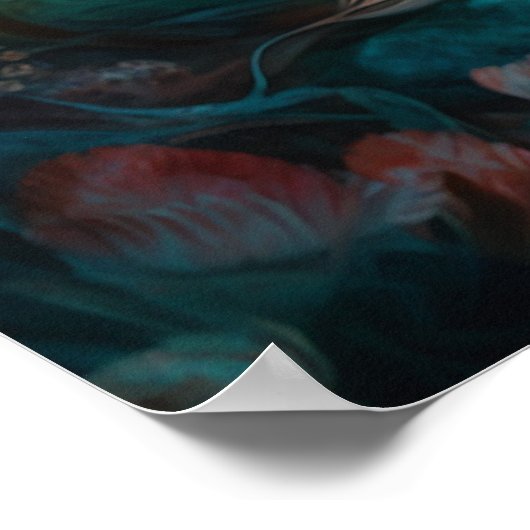 Poster Sirène dormant dans le récif (Coin)