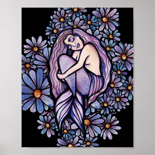 Poster Sirène Dormir des marais pourpres (Devant)