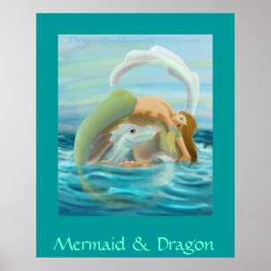 Poster Sirène & Dragon
