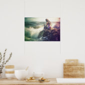 Poster Sirène en contemplation (Cuisine)