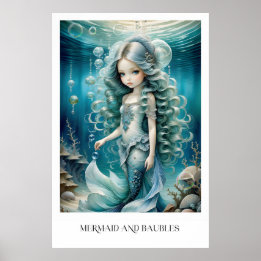 Poster Sirène et Baubles