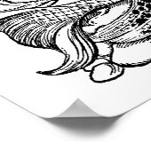 Poster Sirène et mouettes (Coin)