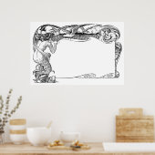 Poster Sirène et mouettes (Cuisine)