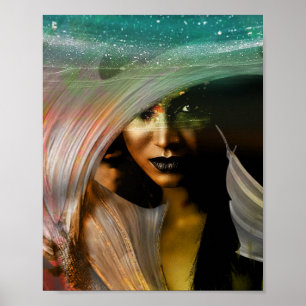 Poster Sirène ethnique noire