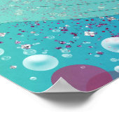 Poster Sirène Ethnique Sous Le Baby shower Maritime (Coin)