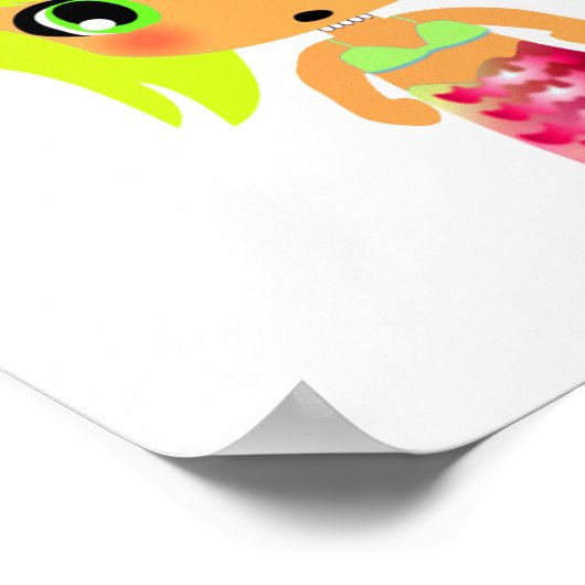 Poster sirène magique chibi 3 (Coin)