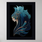 POSTER SIRÈNE NOIR #2 (Devant)