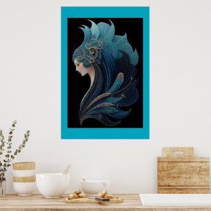 POSTER SIRÈNE NOIR #2