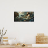 Poster Sirène posée dans un naufrage (Cuisine)