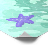 Poster Sirène pourpre sous la mer Anniversaire (Coin)