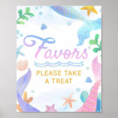 Poster Sirène Sous La Fête D'Anniversaire De La Mer Favor (Devant)