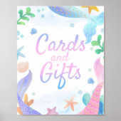 Poster Sirène sous la mer Cartes et cadeaux d'anniversair (Devant)