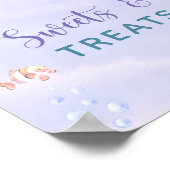 Poster Sirène sous la mer Douceurs et friandises (Coin)