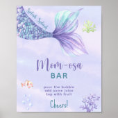 Poster Sirène sous la mer Momosa bar (Devant)