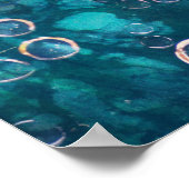 Poster Sirène sous-marine Indigo Mystique (Coin)