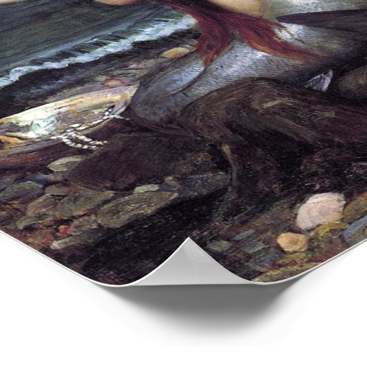 Poster Sirène sur la plage (Coin)