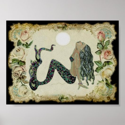 Poster sirène vintage (Devant)