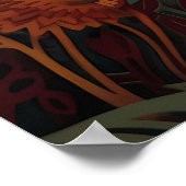 Poster Sirènes avec coupé en papier à effet 3D (Coin)