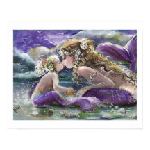 Sirènes baisées en pourpre, mère et enfant