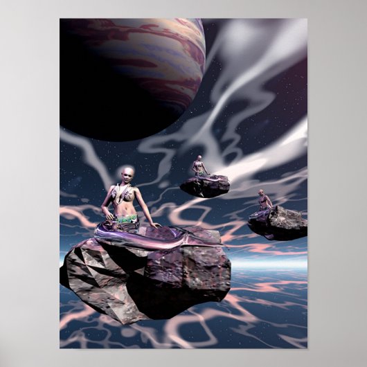 Poster sirènes spatiales (Devant)