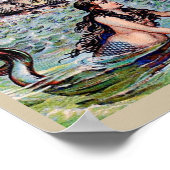 Poster sirènes vintages dans l'océan (Coin)