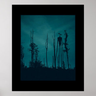 Poster Sirenhead Tête Horreur Creepypasta