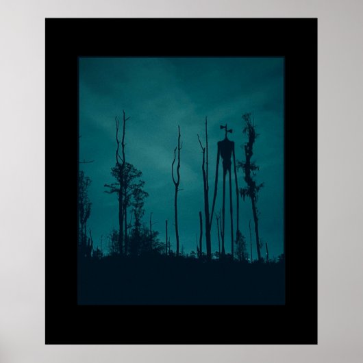 Poster Sirenhead Tête Horreur Creepypasta (Devant)