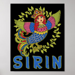 Poster Sirin Mythologique Slave Paganisme Nordique Ancien