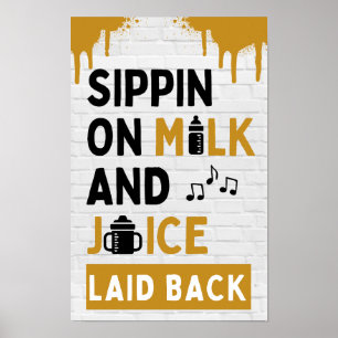 Poster Sirop de Lait et Jus Black & Gold Hip Hop