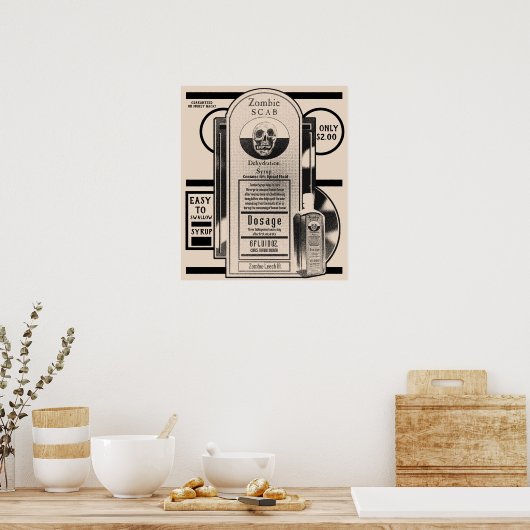 Poster Sirop Zombie (Cuisine)